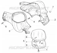 Speedometers Kms. - handlebar cover