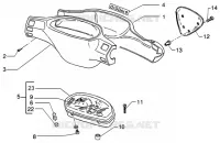 Speedometers kms.-handlebar covers