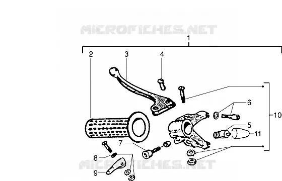 Rear brake lever holder