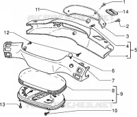 Speedometers Kms. - handlebar covers