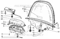 Speedometer-windshield