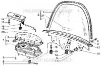 Speedometer-windshield