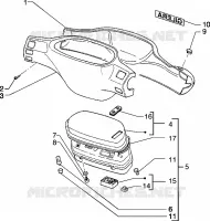 Speedometers kms.-Handlebar covers
