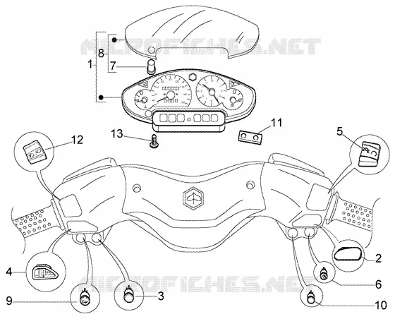 Electrical device-Speedometers Kms.