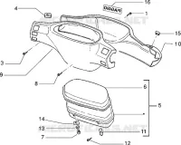 Speedometers kms.-Handlebar covers
