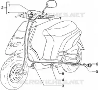 Transmissions-rear brake-speedometer (kms)
