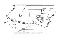 Caliper(vehicle wth rear hub brake)