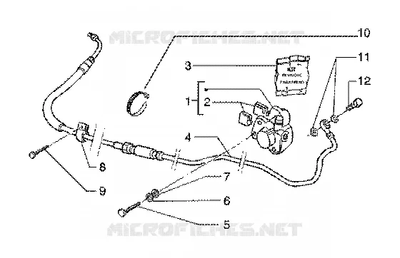 Caliper(vehicle wth rear hub brake)