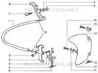 Petrol cap-steering wheel lock