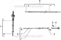 Transmissions rear brake-speedometer (kms)-choke