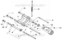 Swinging arm