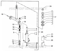 Forck-steearing bearings