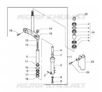 Forck-steearing bearings