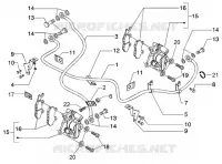 Brake calipers-brake pipes