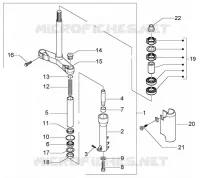 Fork-steering bearing ball tracks