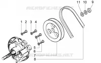 Component parts of rear hub