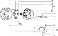 Components parts of rear hub