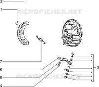 Components parts of rear hub