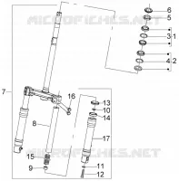 Front wheel suspension