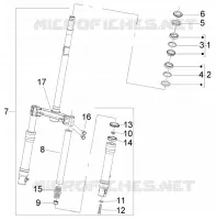 Front wheel suspension