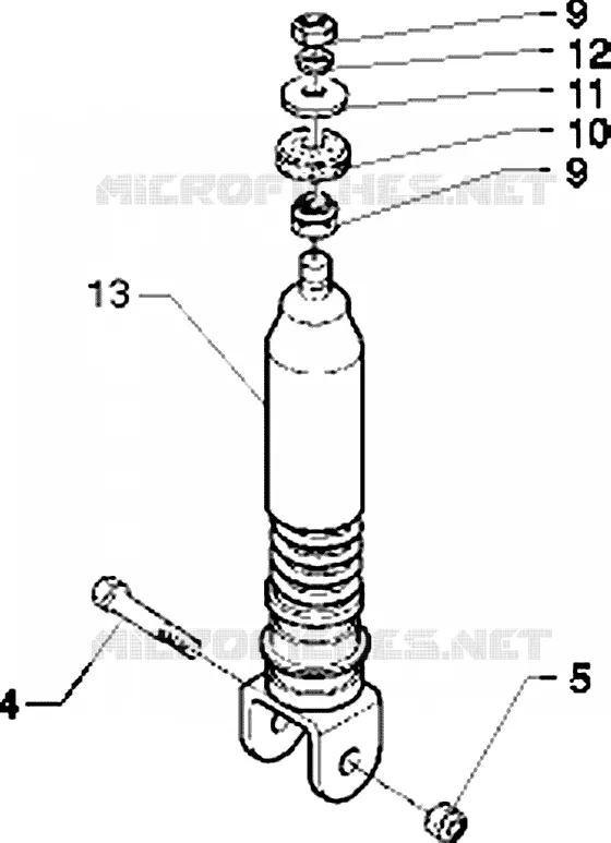 Rear shock absorber