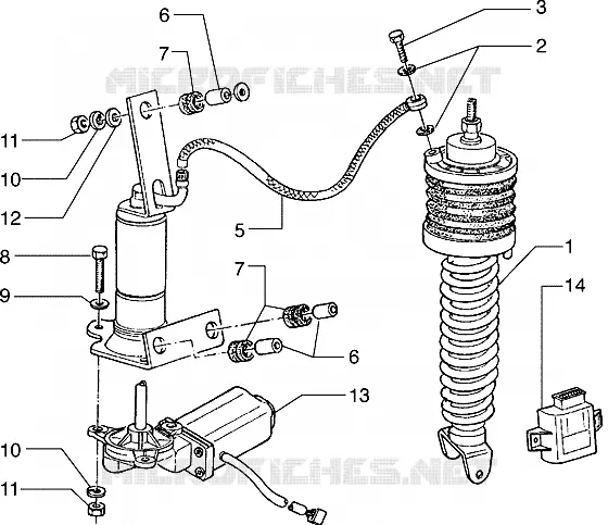Automatically adjustable rear damper
