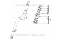 Steering bearing ball tracks