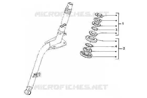 Steering bearing ball tracks
