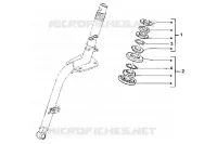 Steering bearing ball tracks