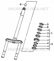 Steering bearing ball tracks