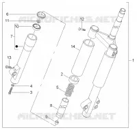 Front wheel suspension