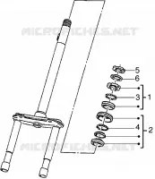 Steering bearing ball tracks