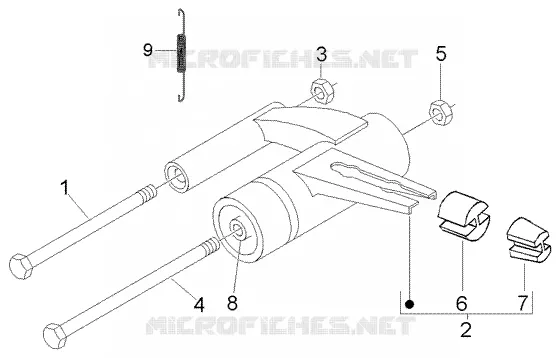 Swinging arm