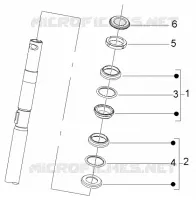 Steering bearing ball tracks