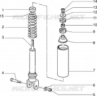 Rear shock absorber