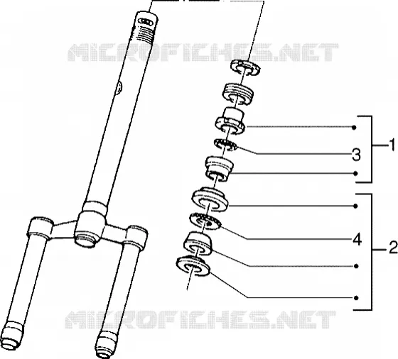 Steering bearing ball tracks