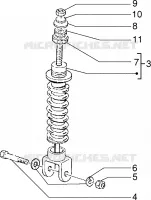 Rear shock absorber