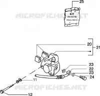 Front brake caliper (Vehicle with rear drum brake)