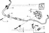 Rear brake caliper (Vehicle with rear hub brake)