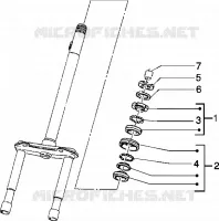 Steering bearing ball tracks