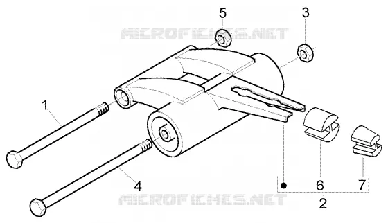 Swinging arm