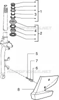 Steering bearing ball tracks