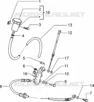 Front brake cylinder