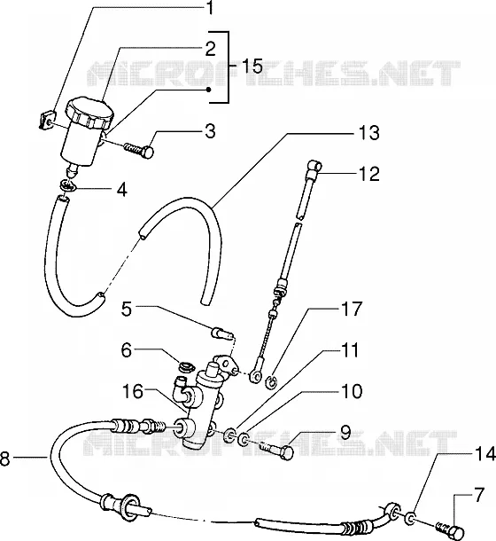 Front brake cylinder