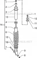 Rear shock absorber