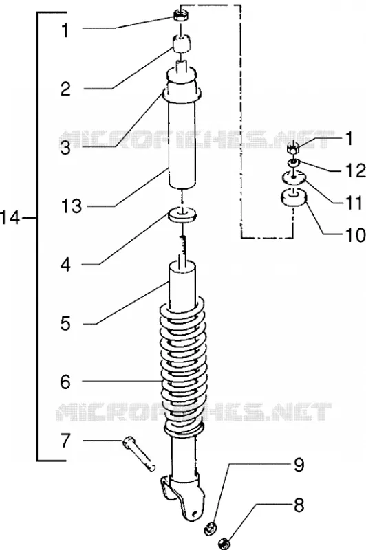 Rear shock absorber