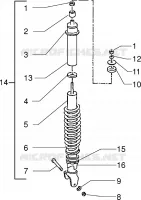 Rear shock absorber