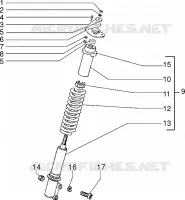 Front shock absorber