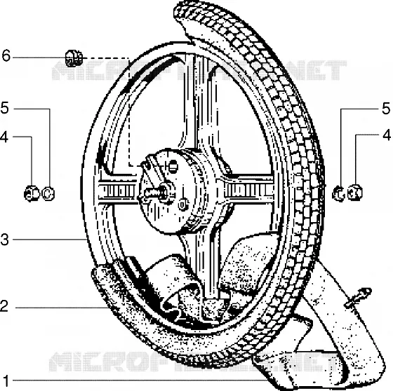 Alloy front wheel