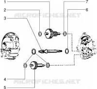 Components parts of rear hub